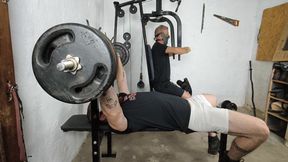 Dropped and Naked at the Gym in the Middle of Halloween