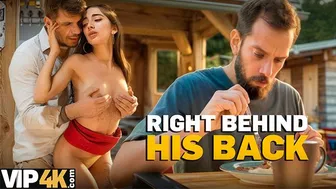 Hot tattooed Latina cheats with boyfriend's daddy in hard fuck