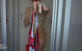 Squirt Clip Interrupted by Two Men!