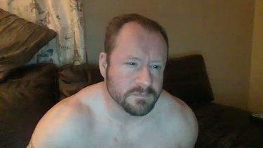 White Muscle Hunk Talks to Camera