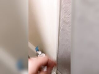 Messing with pregnant wife in the shower
