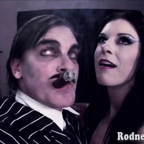 India Summer as Morticia Parody