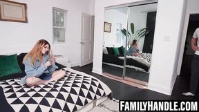 Mike Mancini rails a redhead MILF and busty Teen′s pussy