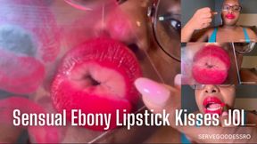 Sensual Ebony Lipstick Kisses JOI - Royal Ro plexiglass kisses