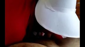 Latina handsmaid sucking her commander'_s cock