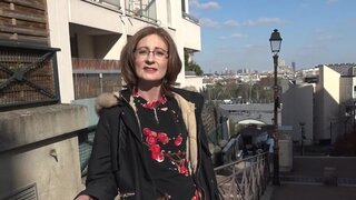 Old skinny bitch gets her elegant French ass fucked