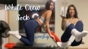 White Crew Sock Worship