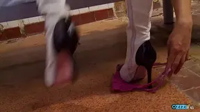 Blonde MILF's Lusty Lesbian Session with Big Tits