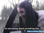 Public Agent Pretty waitress fucks for cash