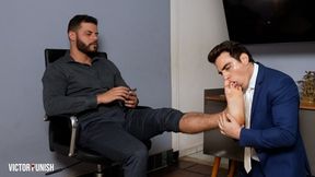 Suit Ballbusting and Feet Worship - EP III