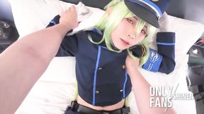 Blue Archive shemale cosplay POV anal poundage cumshot Asian femboy