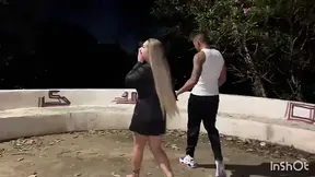 A Beautiful, Fair-skinned Blonde Girl Meets Me at Night and Invites Me to Have Sex with Her Right There in the Square