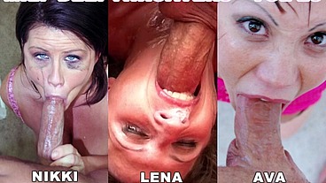 MILF Deeepthroaters Volume 27 - 3 Amazing Deepthroat Facefuck Blowjobs - Featuring Ava Devine, Lena Ramon, Lisa Sparxxx