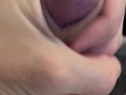 Cute Guy Relaxing and Jerking Off Big Shaved Dick