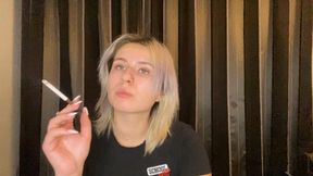 Smoking while looking into your soul