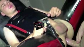 Cristian fucked hard in a sling by top boy XXL cock