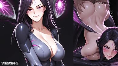 Kai'Sa’s juicy tits get sloppy throat fucked raw in hidden ToonFunPool bs
