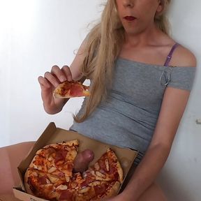 Cum Gourmet - Eating Pizza with My Own Cum