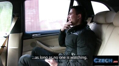 CZECH XXX - Horny Driver Deepthroats & Gets Fucked Outdoor