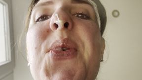 Nose Squeezing Snot Drip POV