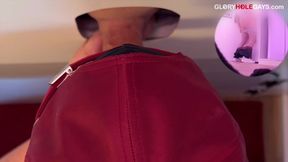 Young Student at the Gloryhole - Dripping Like Crazy Before a Full-on Cum Explosion