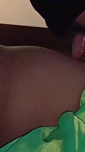 Friend's Step Mom Teacher in Green Saree 3