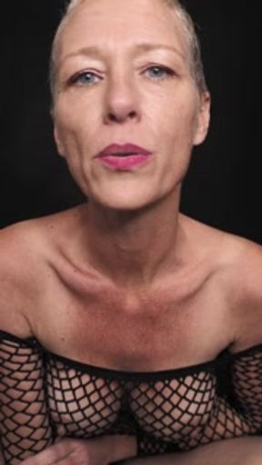 Smoking In Black Mesh