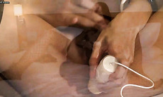 Shemale babe in stockings plays