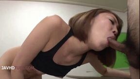 Naughty Mei Mizuhara Delights with Solo Play Before Seductive Blowjob  Face Cumming Bliss