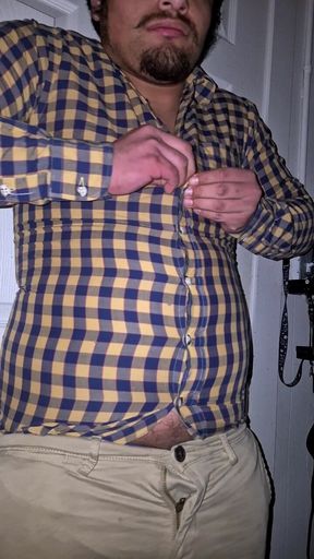 Popping My Button up on My Belly