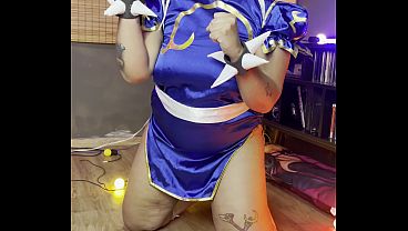 Chubby Girl Chun-Li Photoshoot Making Of Thick Curves Cosplay Behind Scenes