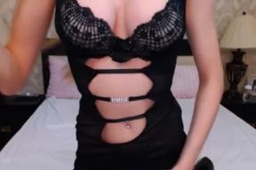 horny light-haired Transgender princess unclothes Her naughty undergarments