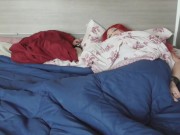 Horny Redhead Tgirl milk her Cock twice when she Wakes Up