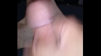 Jerking my cock til I cum on my feet