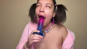 stepdaughter practicing deepthroating cock for older men full video
