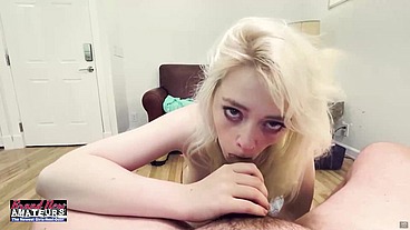 Cute Big Tited Blonde Annie Archer Deep Throats A Cock And Tries Anal!
