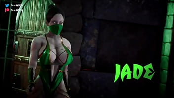 Two hot bitches Mileena and Jade fuck each other in all the holes (Futa) in Mortal Kombat.