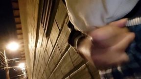 risky public jerking off outdoors. gay exhib