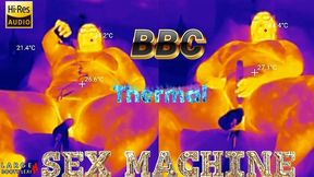 first bbc sex machine fuck: oiled up bbw cums hard on your massive cock, 15 min ride and cum countdown, pov thermal (4k landscape)