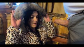 Mega MILF Milfycalla Gets a Load of Cum on Puffy Jacket!-165 - Hot Ass Babe in Tight Leather Leggings Fucked by Big Cock POV. Ho