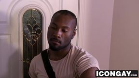 Ebony stud Noah Donovan drilling his boyfriend Roman Todd