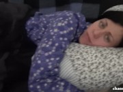 Ex Girlfriend Nicole in Pajamas Playing with Tits