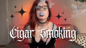 Goth Cigar Smoking