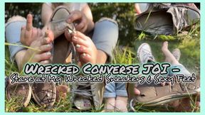 Wrecked Converse JOI - Stare at My Wrecked Sneakers & Sexy Feet
