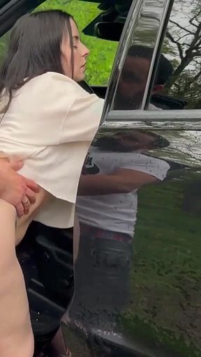 Fucking Hitchhiker! Fucked in the Car!