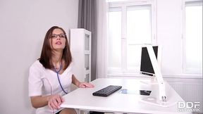 Busty Milf Doc Jenifer Jane goes for anal therapy on client'_s gigantic cock