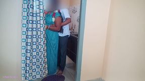 Desi Indian Big Boobs Telugu Stepmom Fucked by Stepson in Kitchen While Cooking