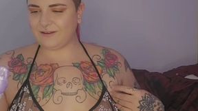 Bouncing on a Monster Fantasy Toy – Anal Stretch Madness