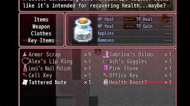 Giantess crushes mansion in RPG Maker femdom game