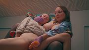 Daily Stepmom Ownership - Skinny Girl Held Open & Orgasm Denied on the Armchair